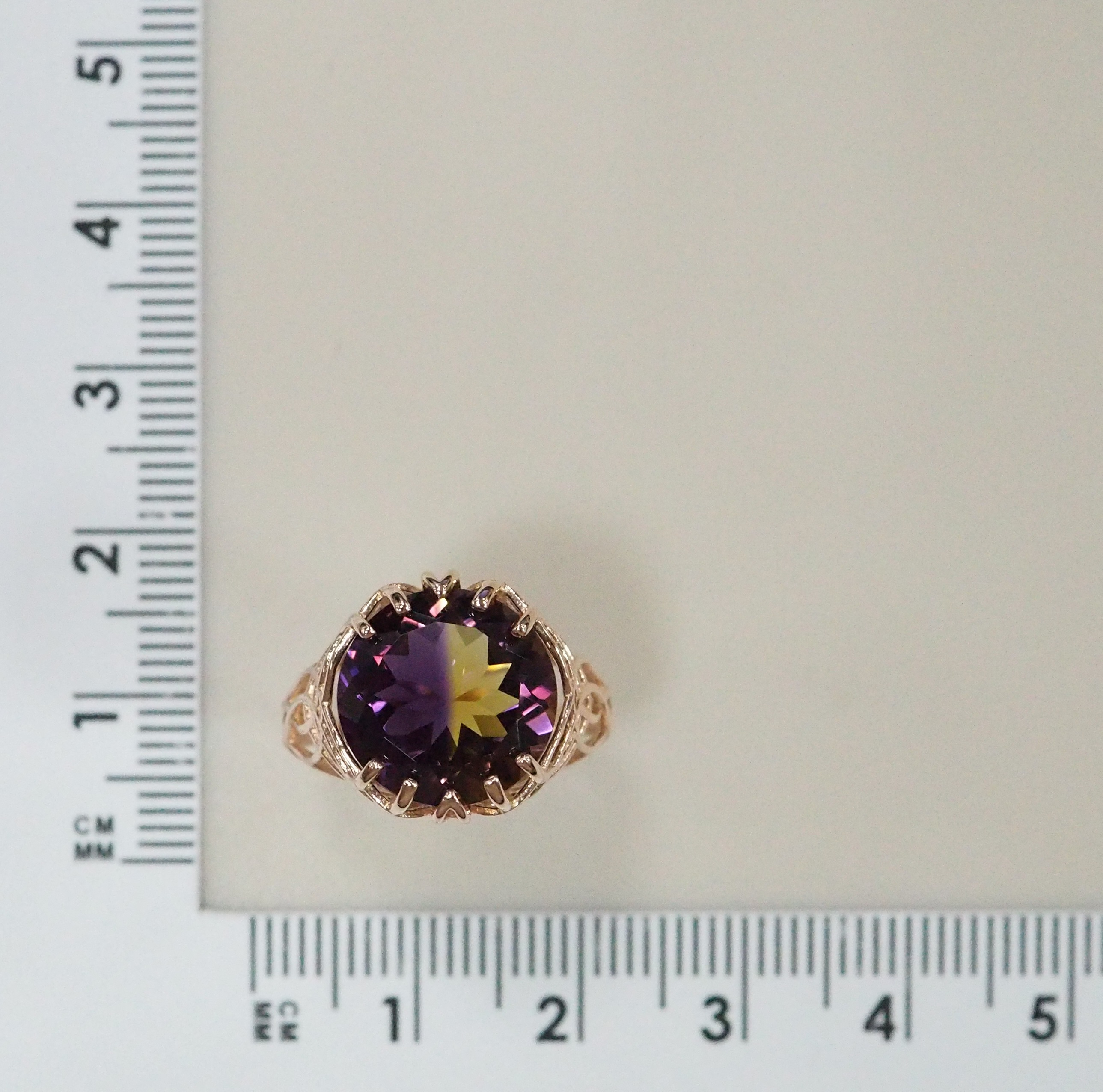 Серебряное кольцо с аметрином